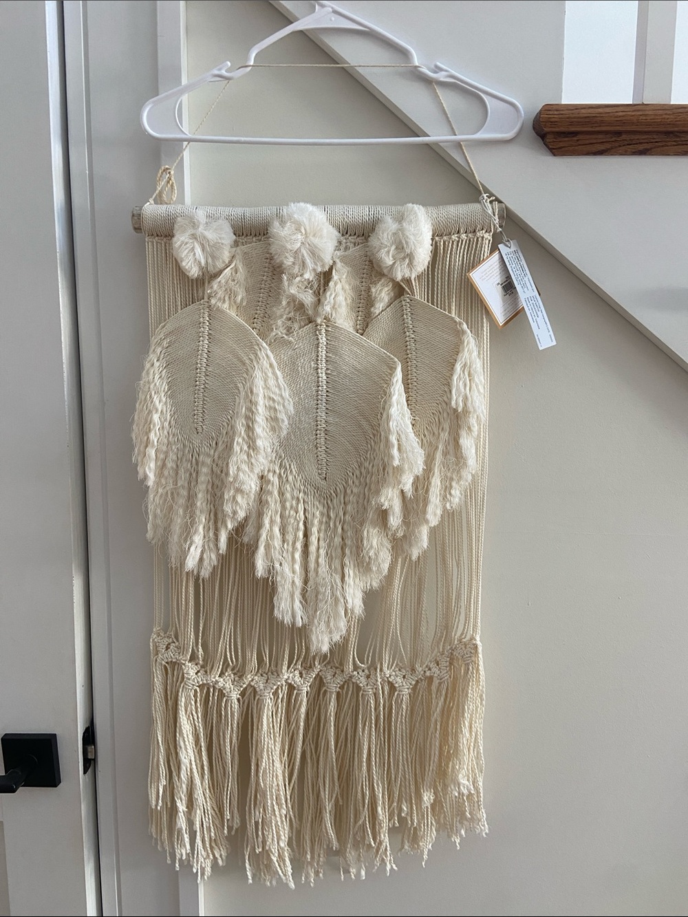 Pottery Barn Cream Macramé Wall Hanging